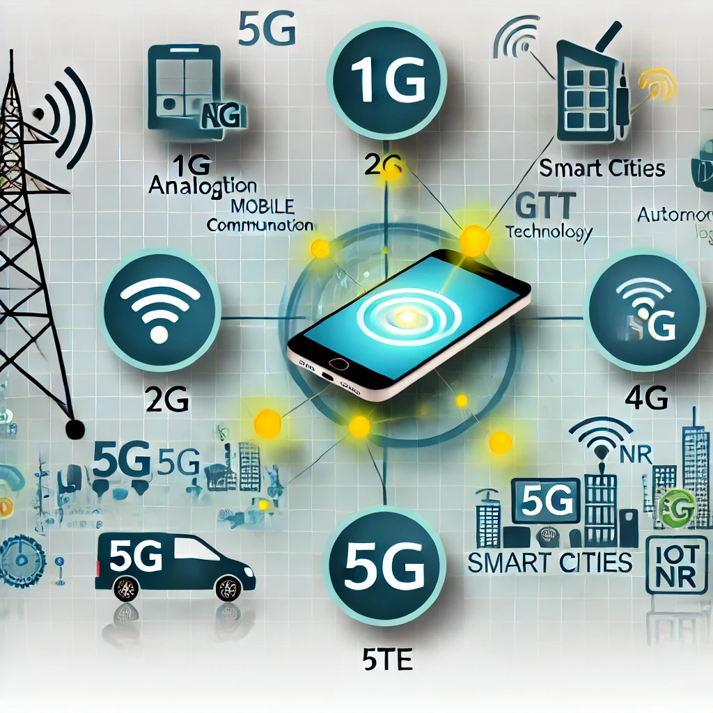 evolyutsiya mobilnoy svyazi ot analogovyh sistem k 5g i za ego predelami